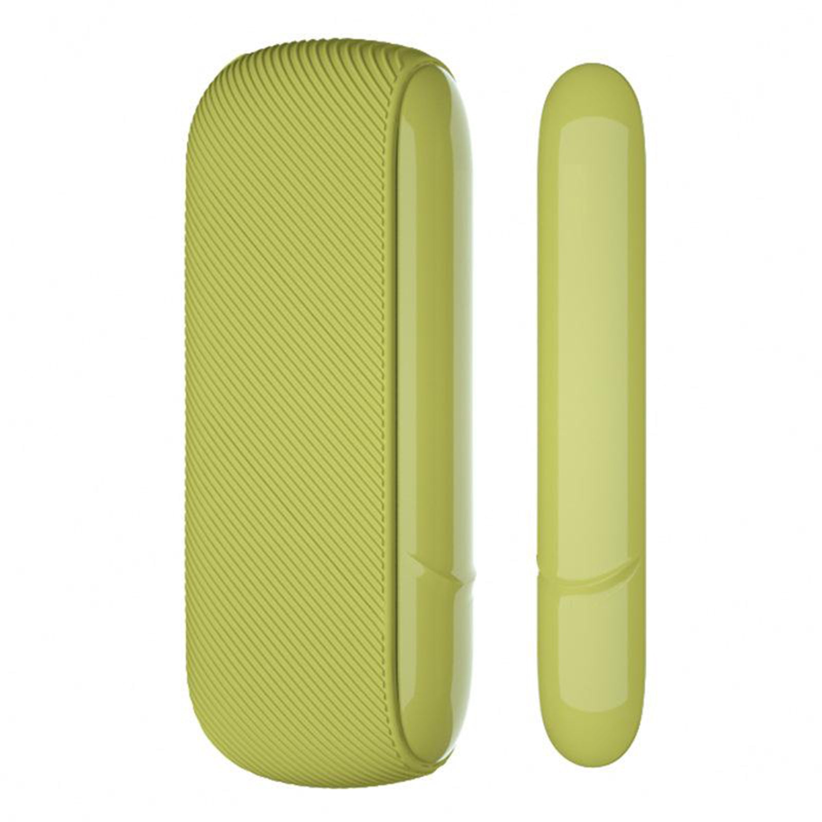 Twill Silicone Cover Full Protective Case Pouch for IQOS 3.0 Yellow