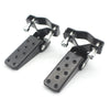 1Pair Motorcycle Metal Footrests Pedals 25-30mm Folding for Yamaha Accessory