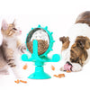 Pet Kitten Cat Toy Leakage Treat Dispenser for Indoor Cats Blue