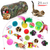 20Pcs/Pet Cat Toys Bulk Mice Balls Pet Kitty Kitten Tunnel Play Ball Toy Set