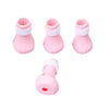 4x Silicone Bathing Anti-Scratch Grooming Pet Cat Paw Protector Pink