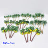 36 Landscape Model Trees Coconut Palm Tree Train Railways Landscape Decors