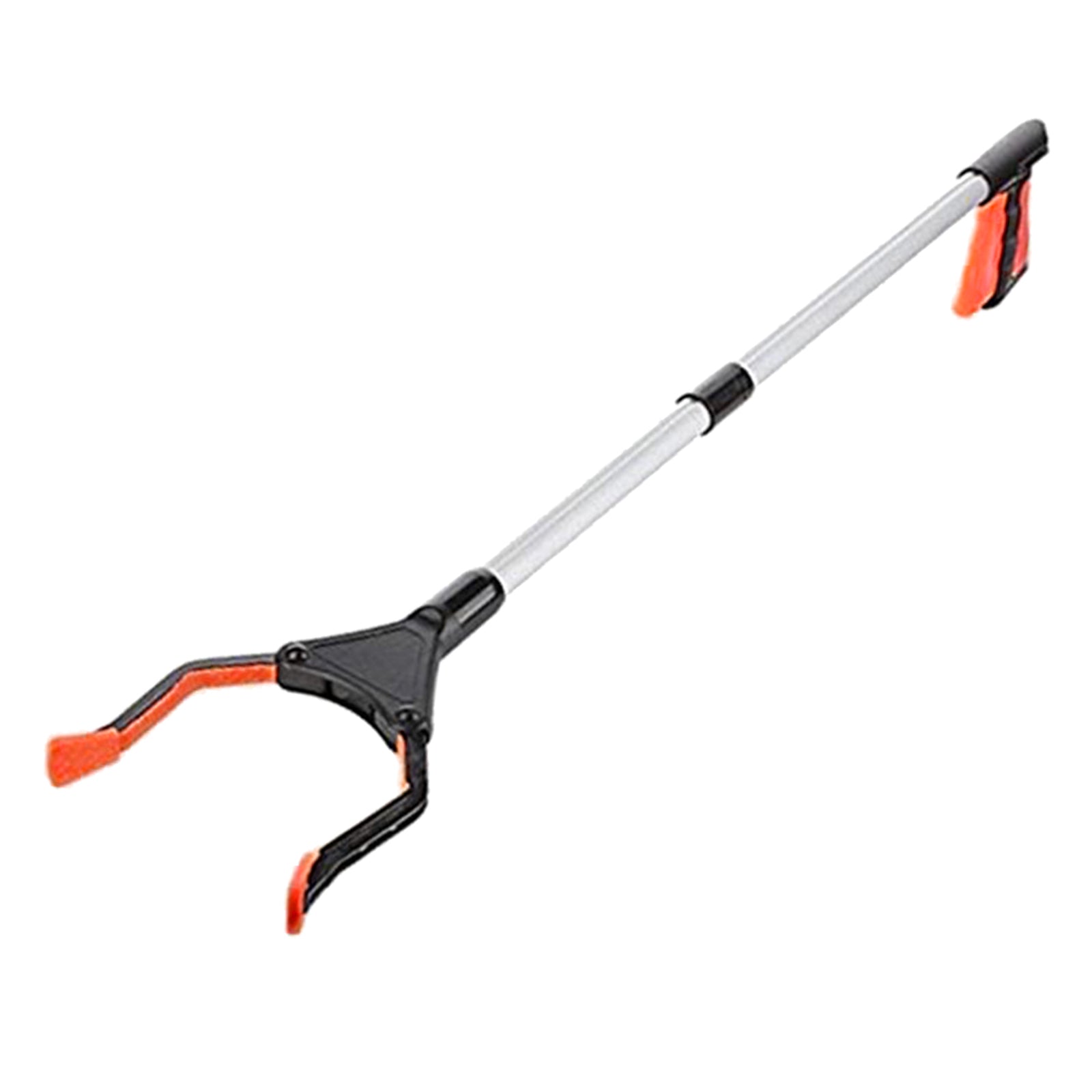 Trash Picker Upper Reacher Grabber 32 Inch Foldable Reaching Arm Orange