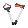 Trash Picker Upper Reacher Grabber 32 Inch Foldable Reaching Arm Orange