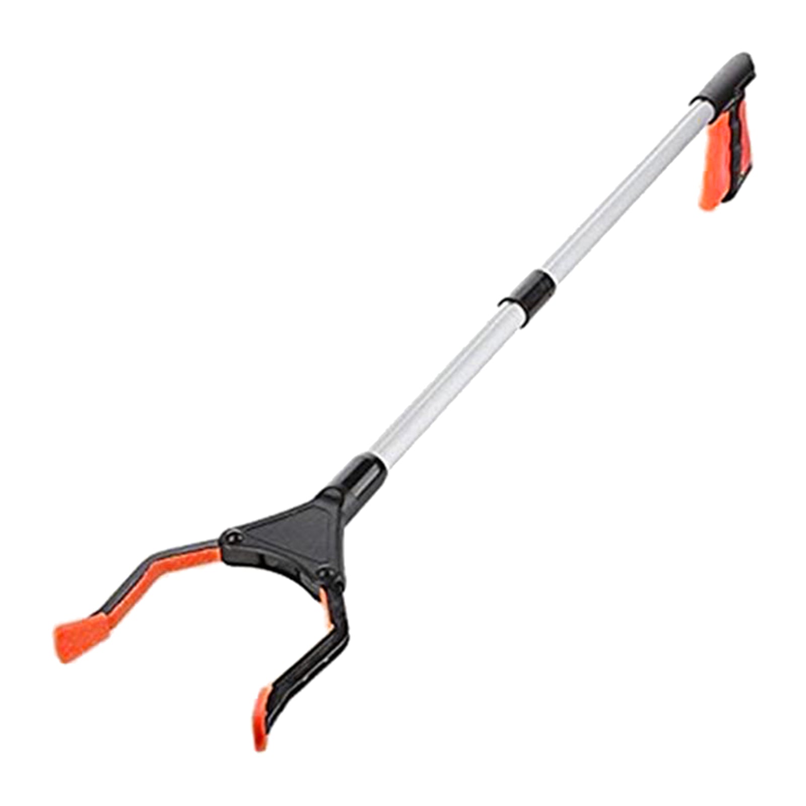 Trash Picker Upper Reacher Grabber 32 Inch Foldable Reaching Arm Orange