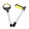 Trash Picker Upper Reacher Grabber 32 Inch Foldable Reaching Arm Yellow