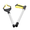 Trash Picker Upper Reacher Grabber 32 Inch Foldable Reaching Arm Yellow