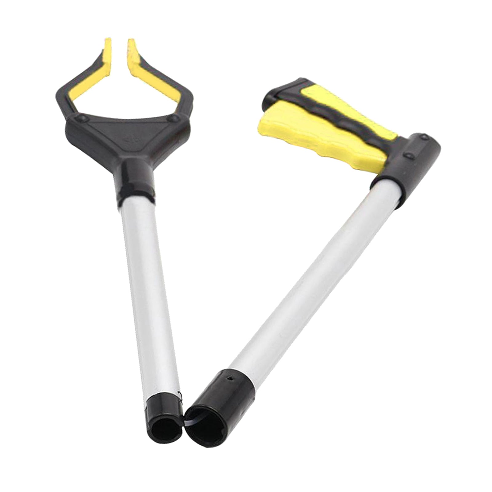 Trash Picker Upper Reacher Grabber 32 Inch Foldable Reaching Arm Yellow