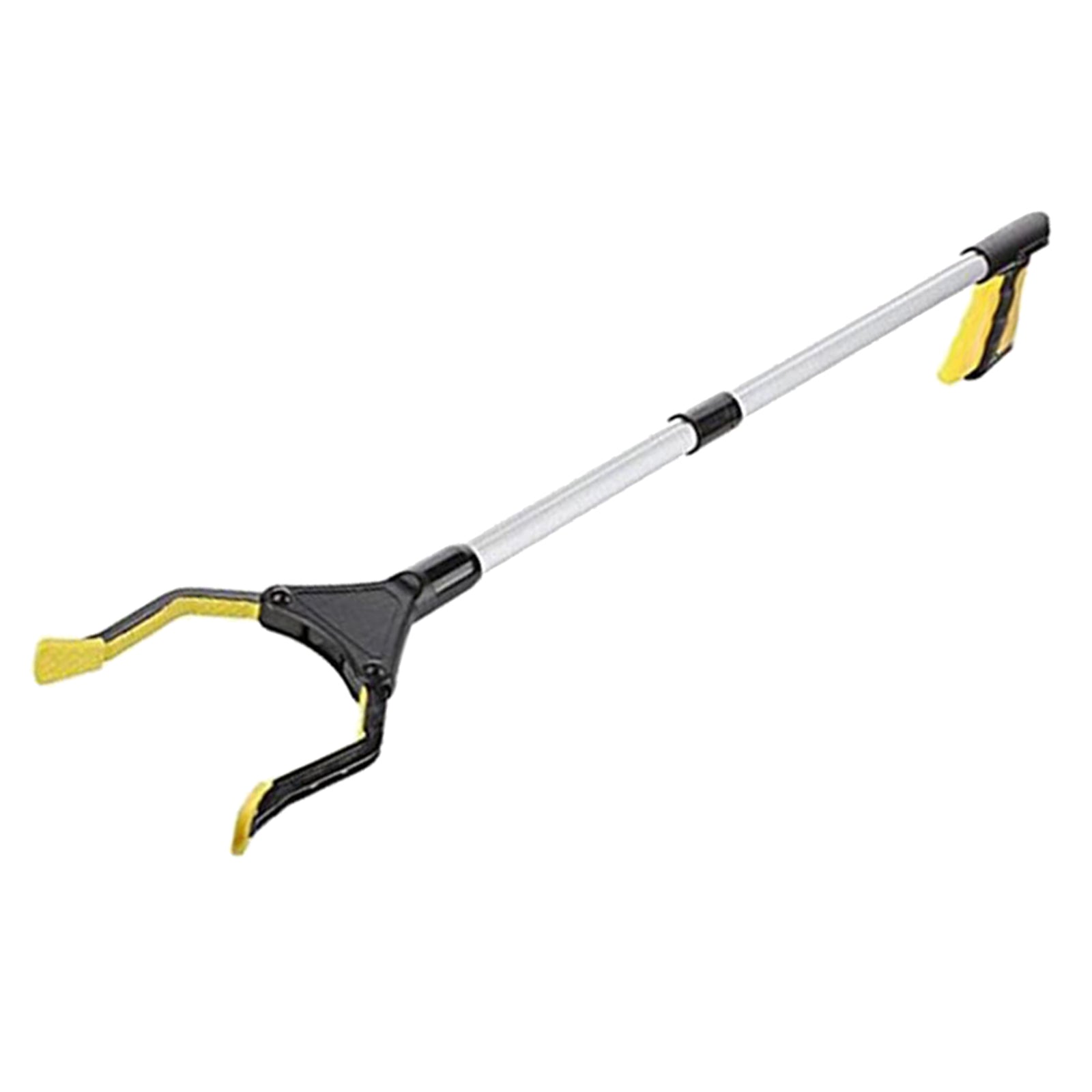 Trash Picker Upper Reacher Grabber 32 Inch Foldable Reaching Arm Yellow