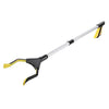 Trash Picker Upper Reacher Grabber 32 Inch Foldable Reaching Arm Yellow