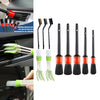 10pcs Car Cleaning Brush Set w/ Wire Brush Automotive Air Conditioner Brush