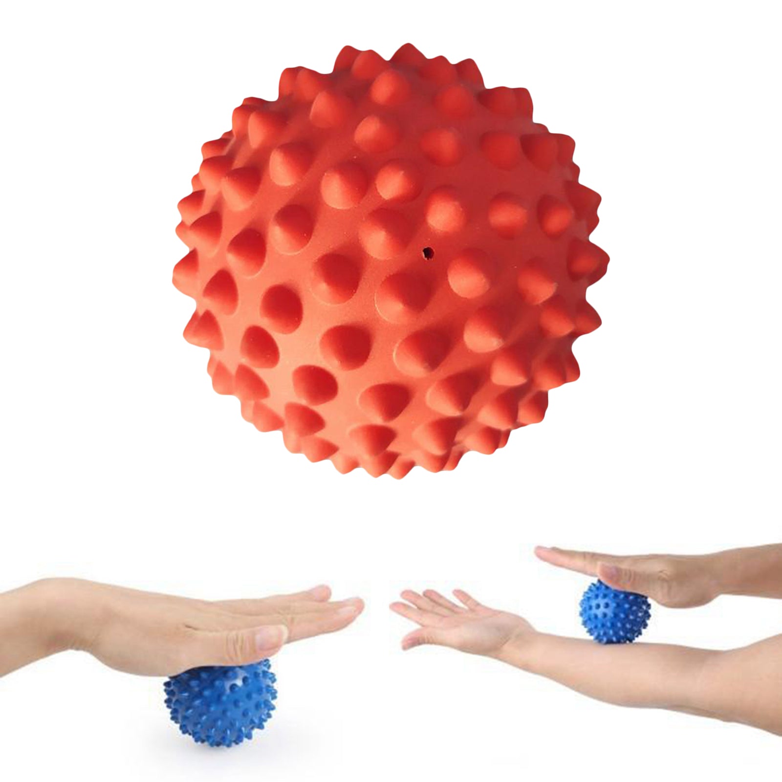 Spiky Foot Massager For Tired Feet Deep Tissue Therapy Body Relax Red