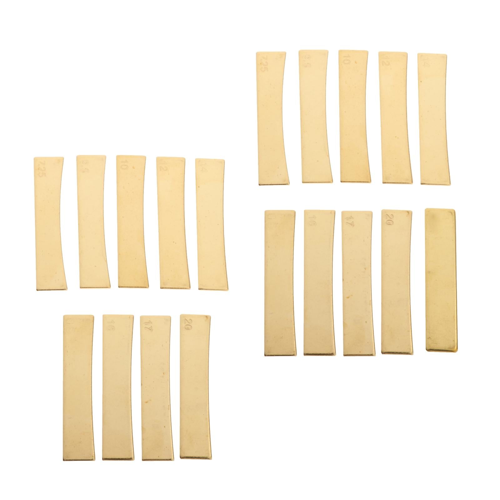 9 Radius Brass Fingerboard Fret Press Inserts for Electric Guitar Bass