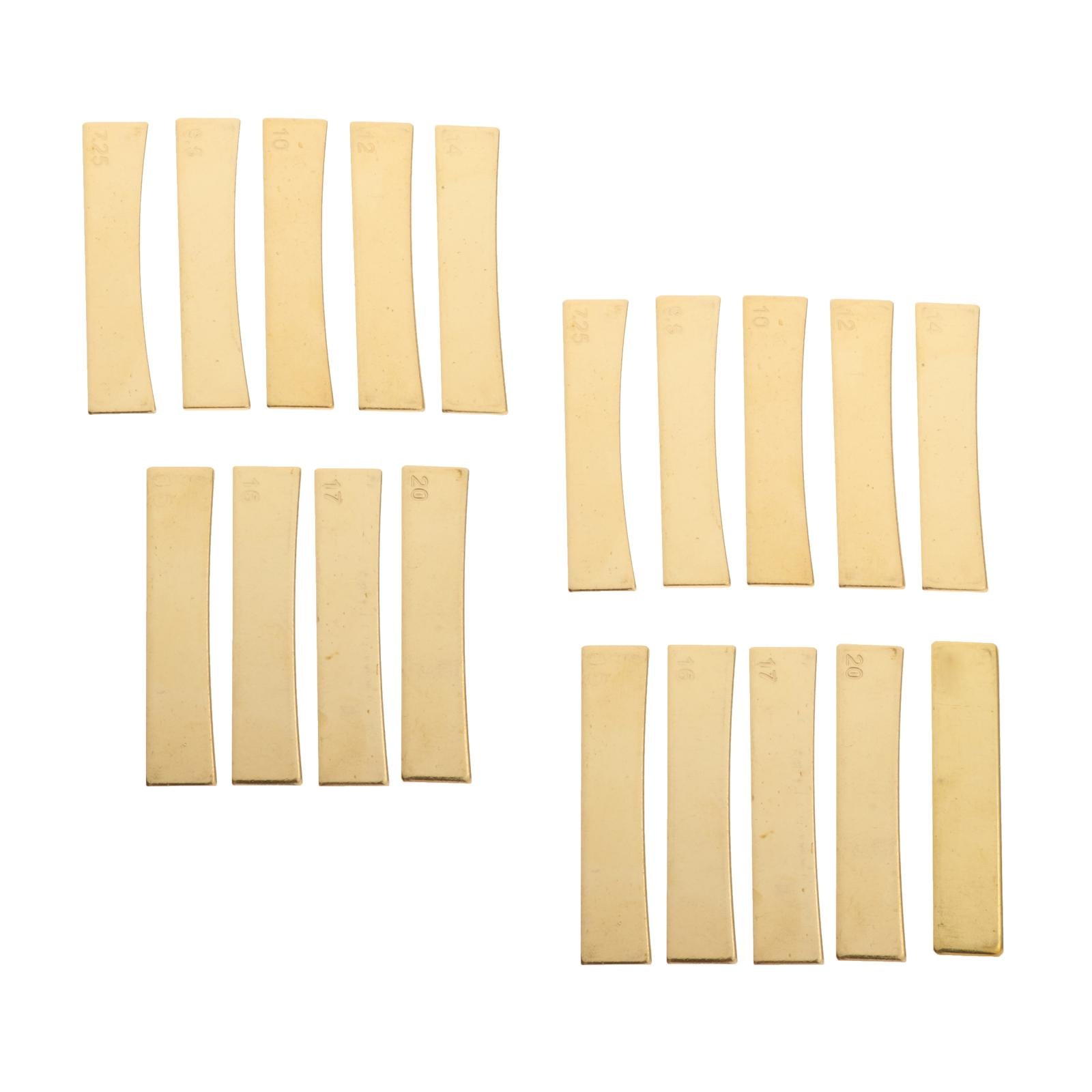 9 Radius Brass Fingerboard Fret Press Inserts for Electric Guitar Bass