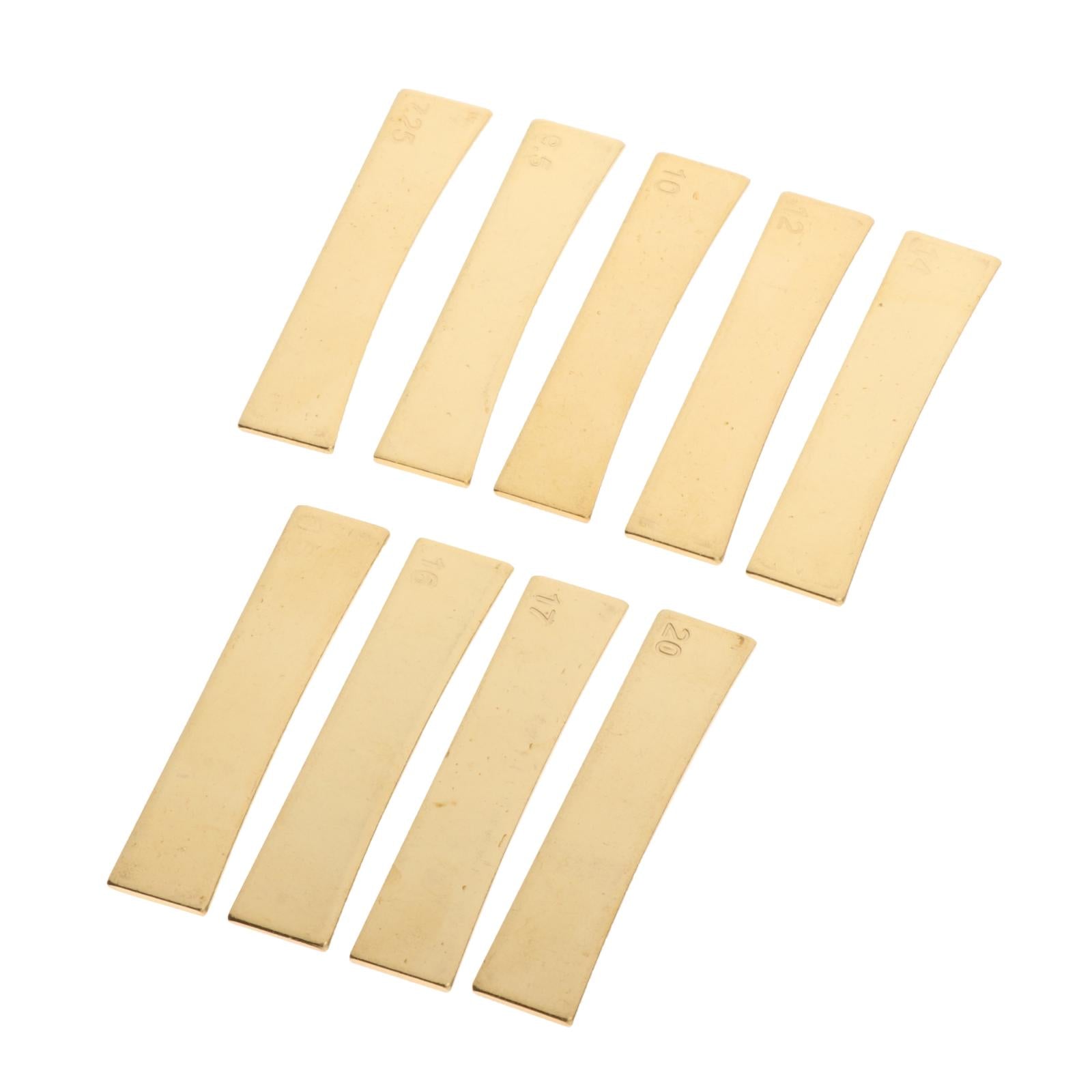 9 Radius Brass Fingerboard Fret Press Inserts for Electric Guitar Bass