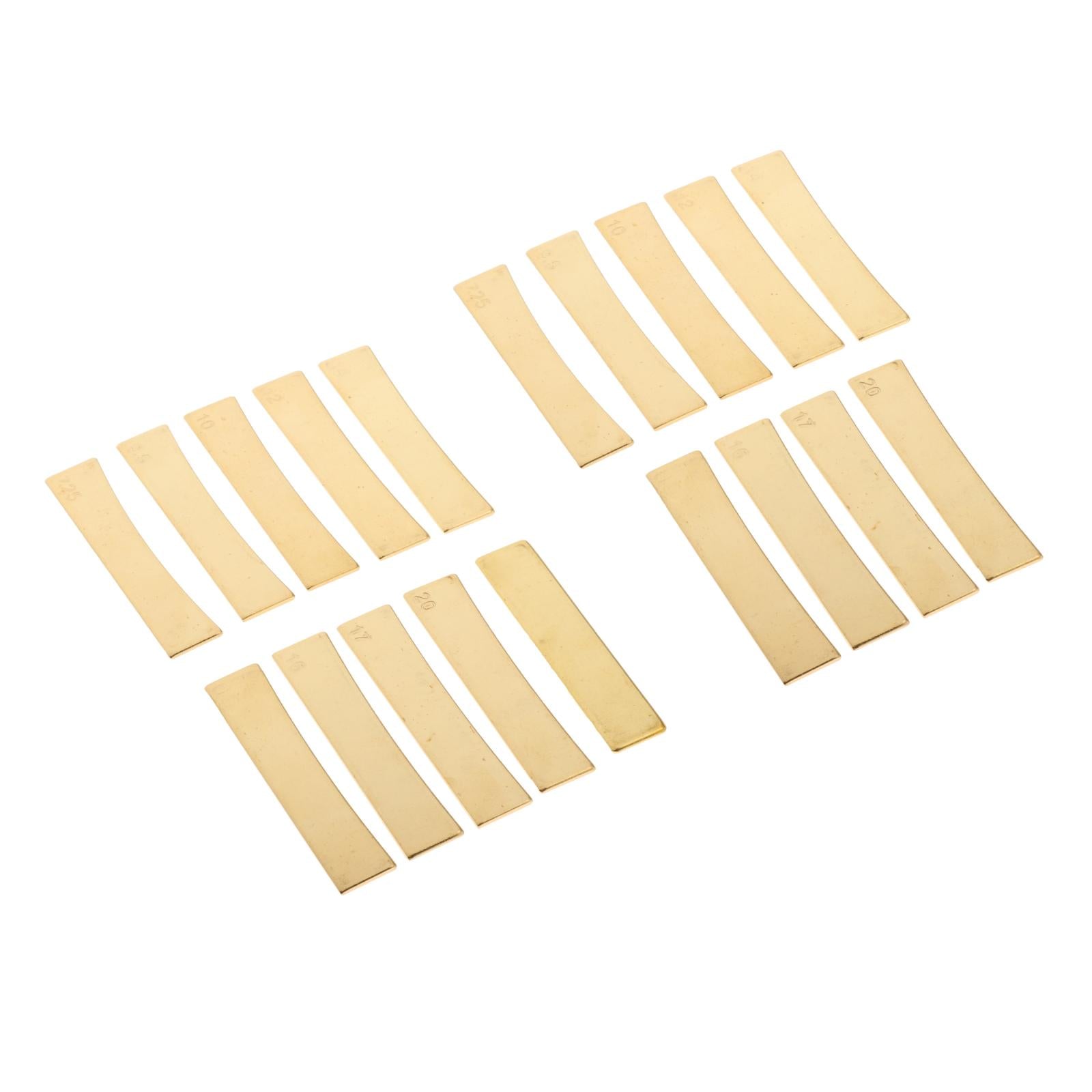 9 Radius Brass Fingerboard Fret Press Inserts for Electric Guitar Bass