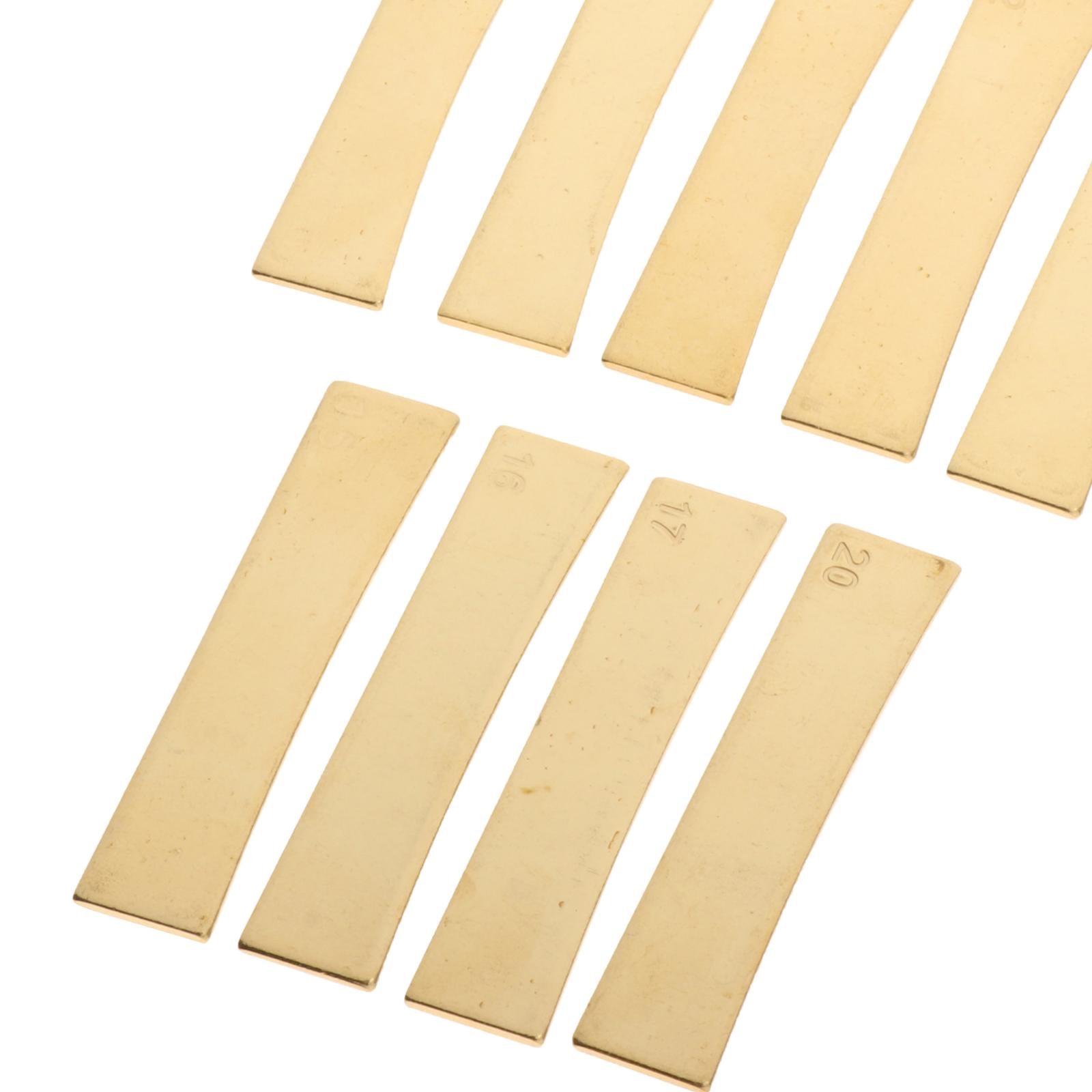 9 Radius Brass Fingerboard Fret Press Inserts for Electric Guitar Bass