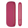 Twill Silicone Cover Full Protective Case Pouch for IQOS 3.0 Rose Red