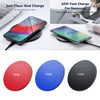 Wireless Charger Fast Qi Charging Pad for iphone Samsung No AC Adapter Black