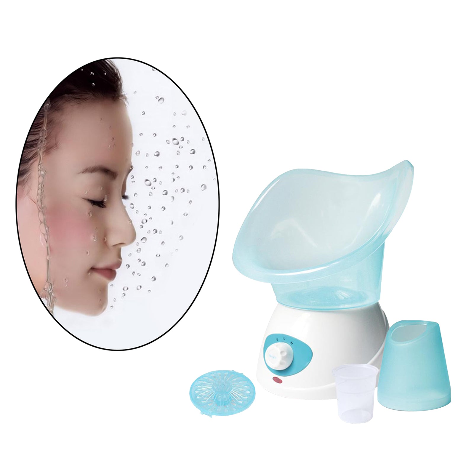 Beauty Face Steaming Device Facial Steamer Facial Mist Machine Blue