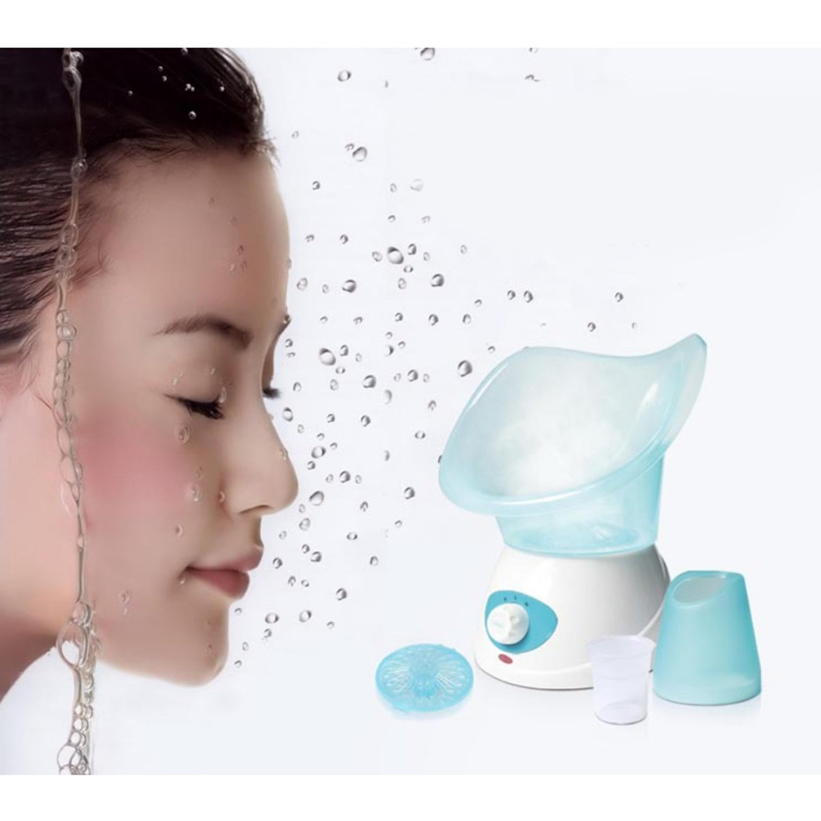 Beauty Face Steaming Device Facial Steamer Facial Mist Machine Blue