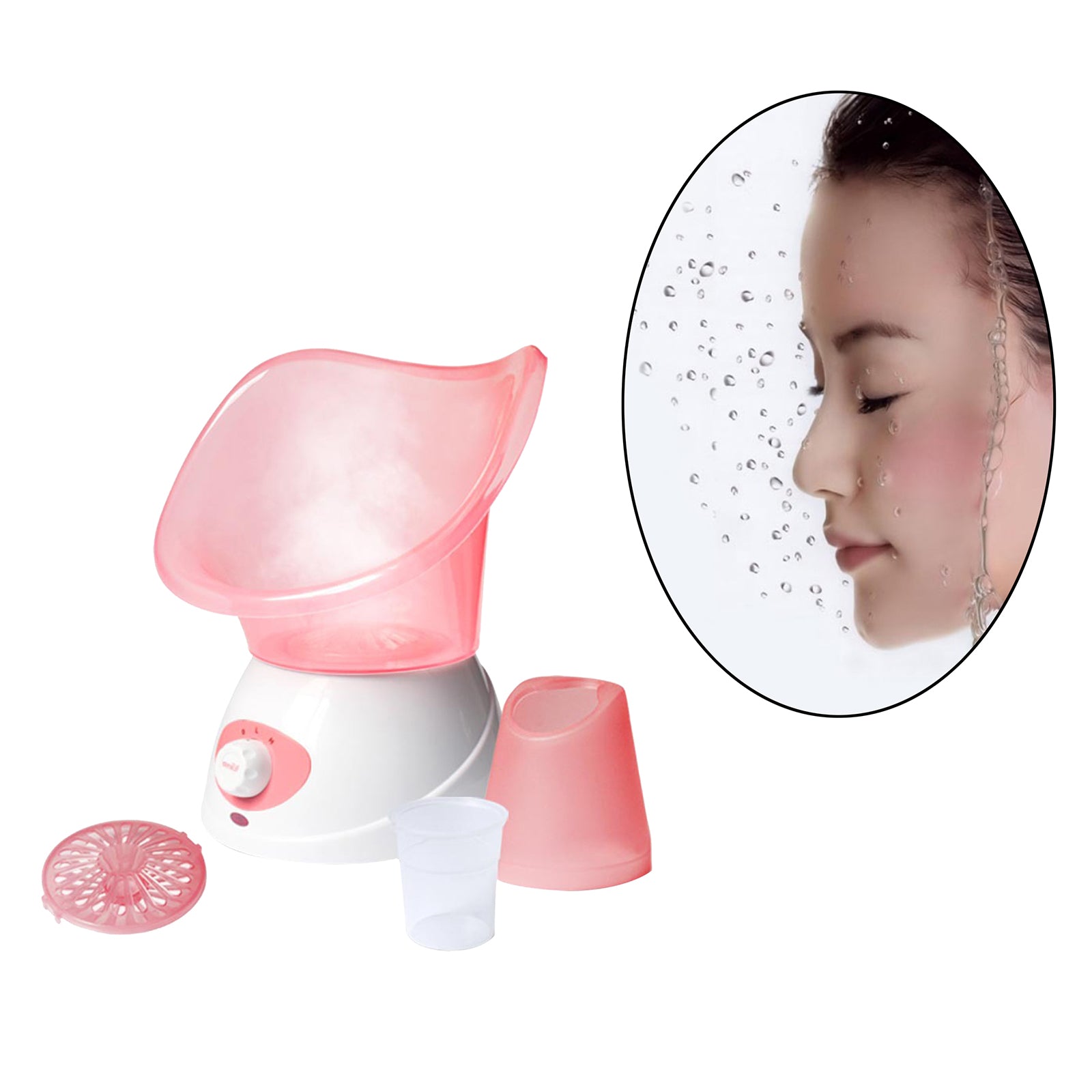 Beauty Face Steaming Device Facial Steamer Facial Mist Machine Pink