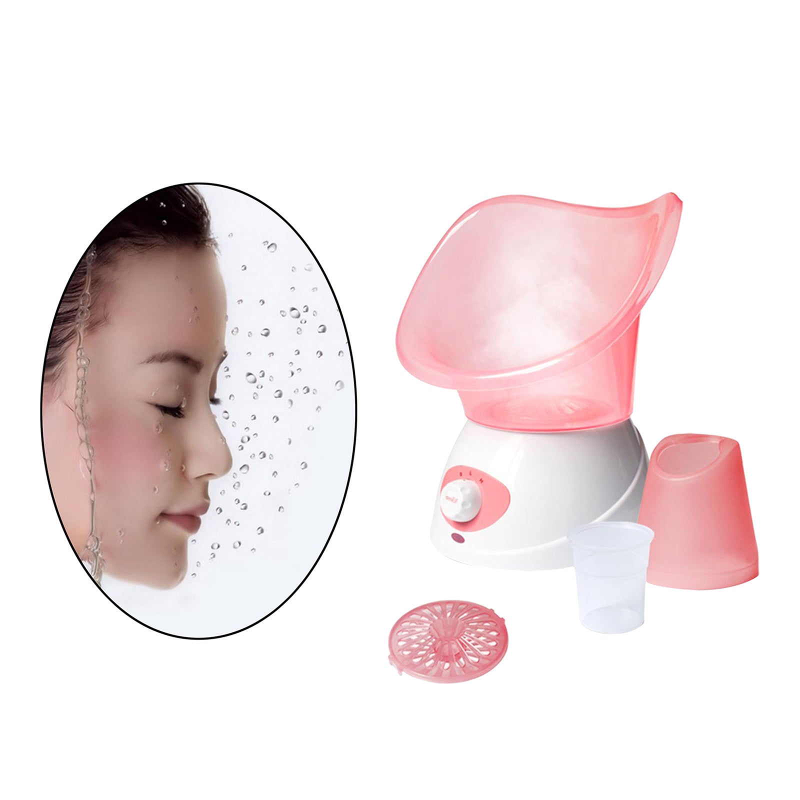 Beauty Face Steaming Device Facial Steamer Facial Mist Machine Pink