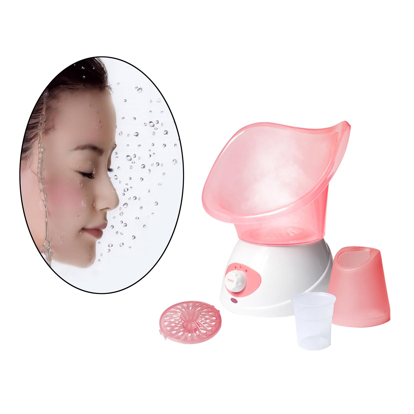 Beauty Face Steaming Device Facial Steamer Facial Mist Machine Pink