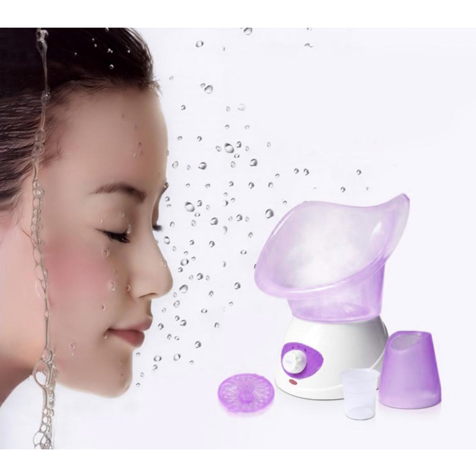 Beauty Face Steaming Device Facial Steamer Facial Mist Machine Purple