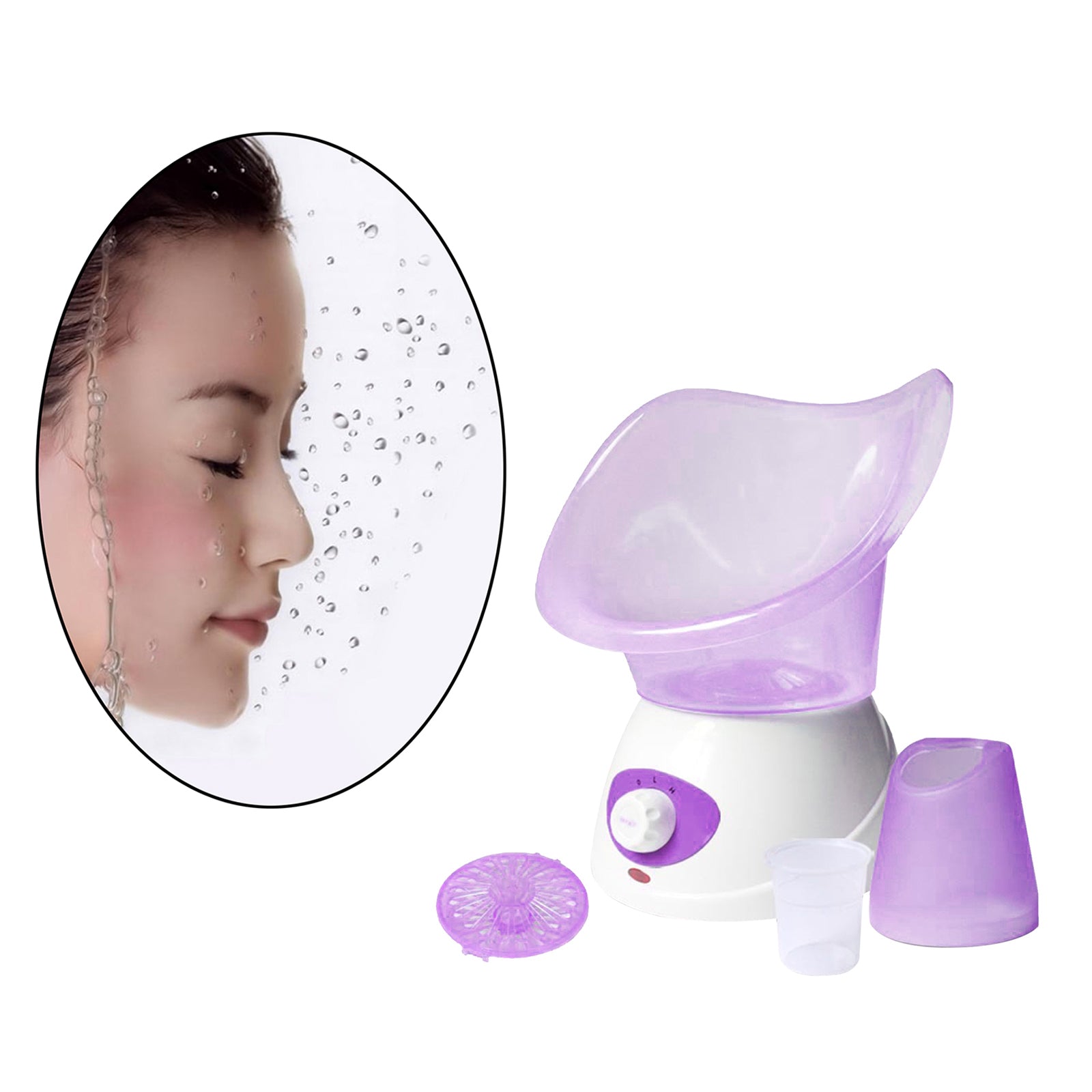 Beauty Face Steaming Device Facial Steamer Facial Mist Machine Purple