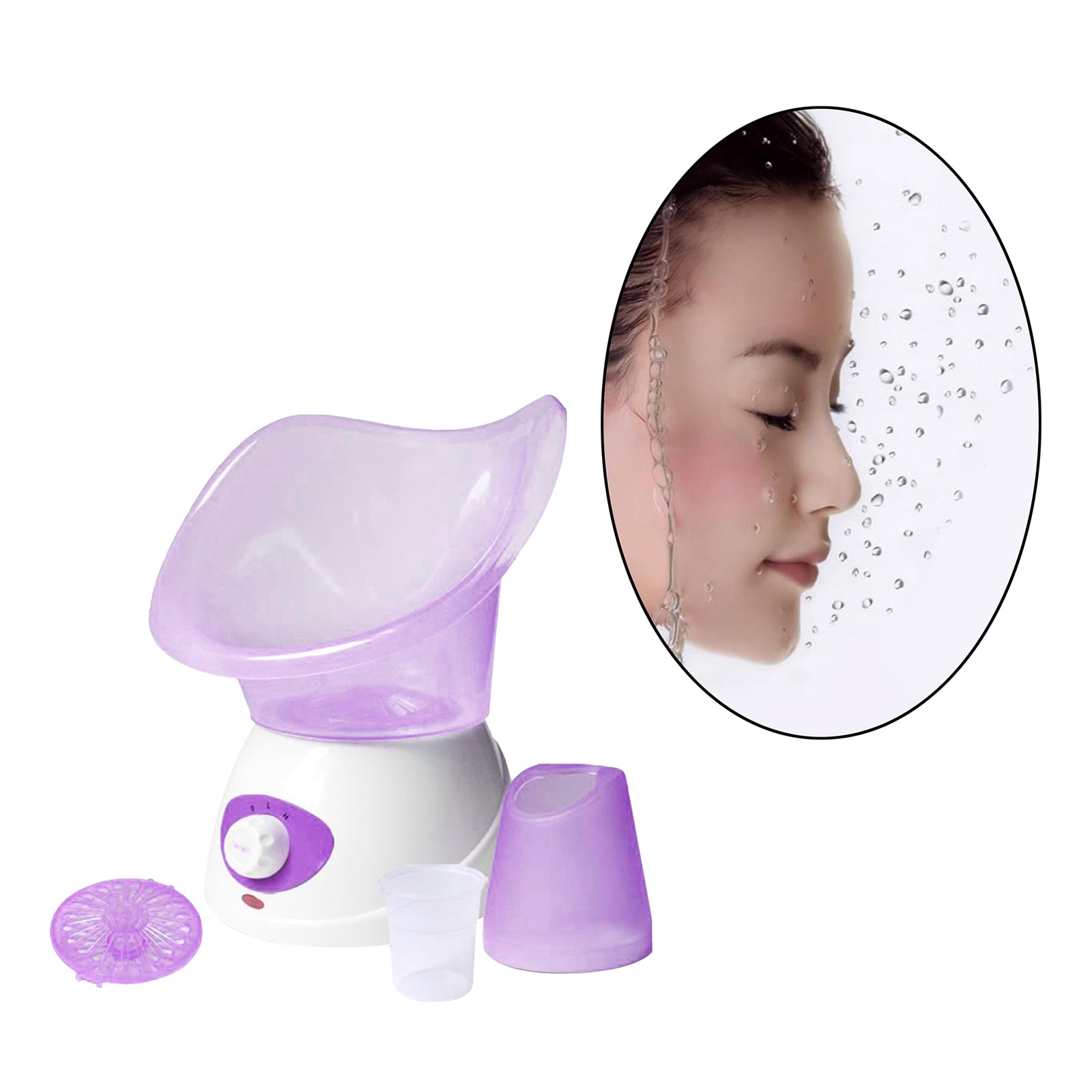 Beauty Face Steaming Device Facial Steamer Facial Mist Machine Purple