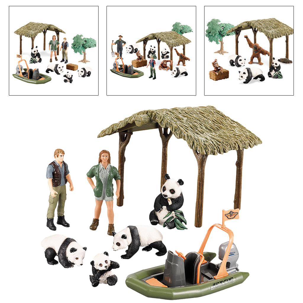 Animal Figure People Model Action Figurine Farm Scene Collector Toy Decor B