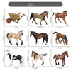 Horse Figurine Animal Model Action Figurine Horse Shed Scene Toy A