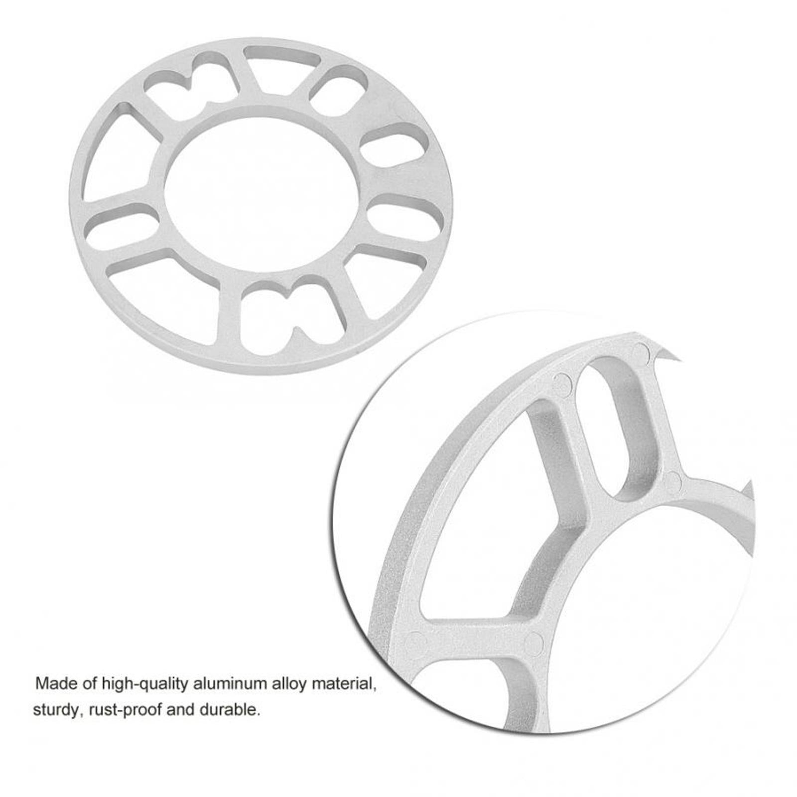 4Pieces Aluminum Alloy Wheel Spacer Car 5x105 5x108 5X112 5x115 5X114.3 10mm