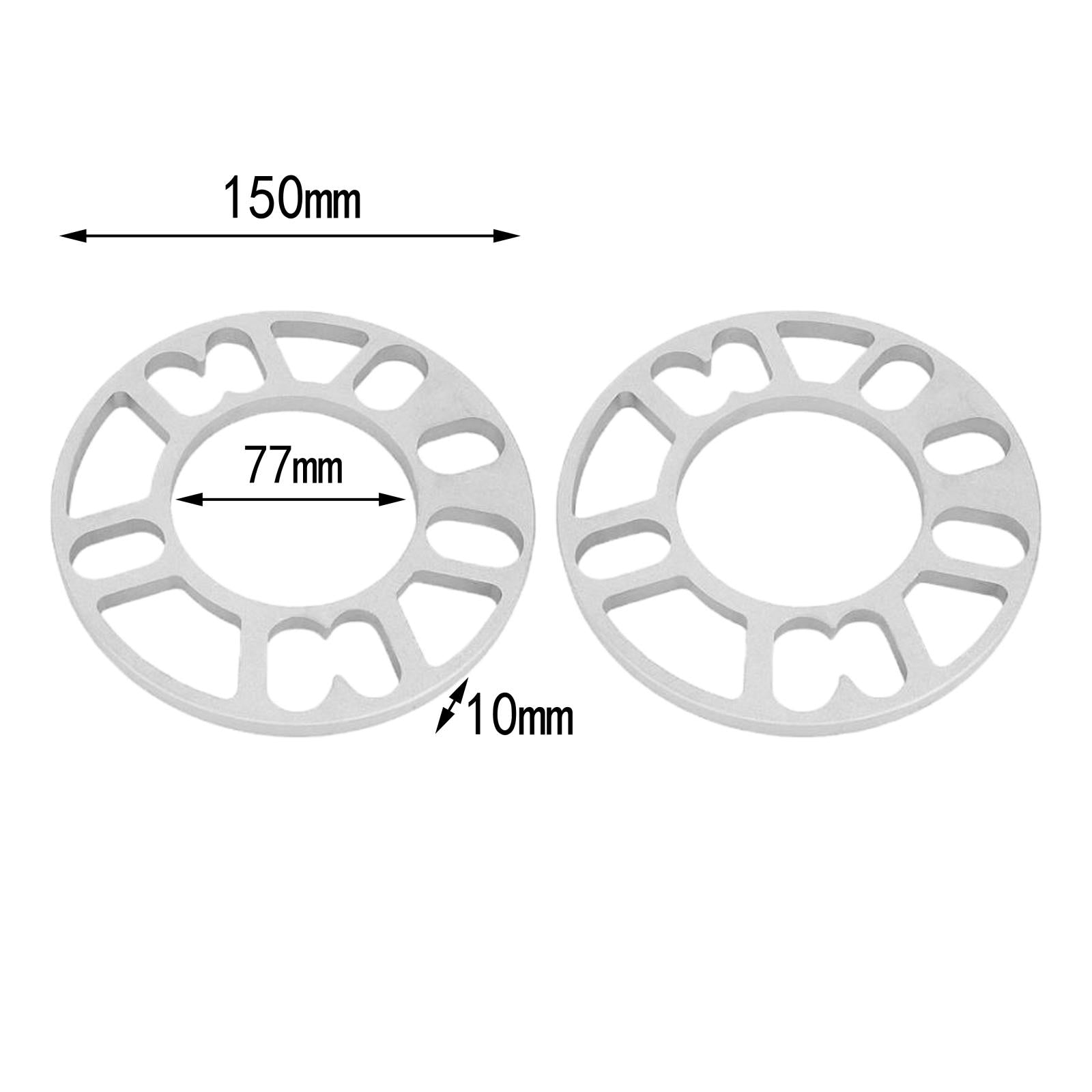 4Pieces Aluminum Alloy Wheel Spacer Car 5x105 5x108 5X112 5x115 5X114.3 10mm