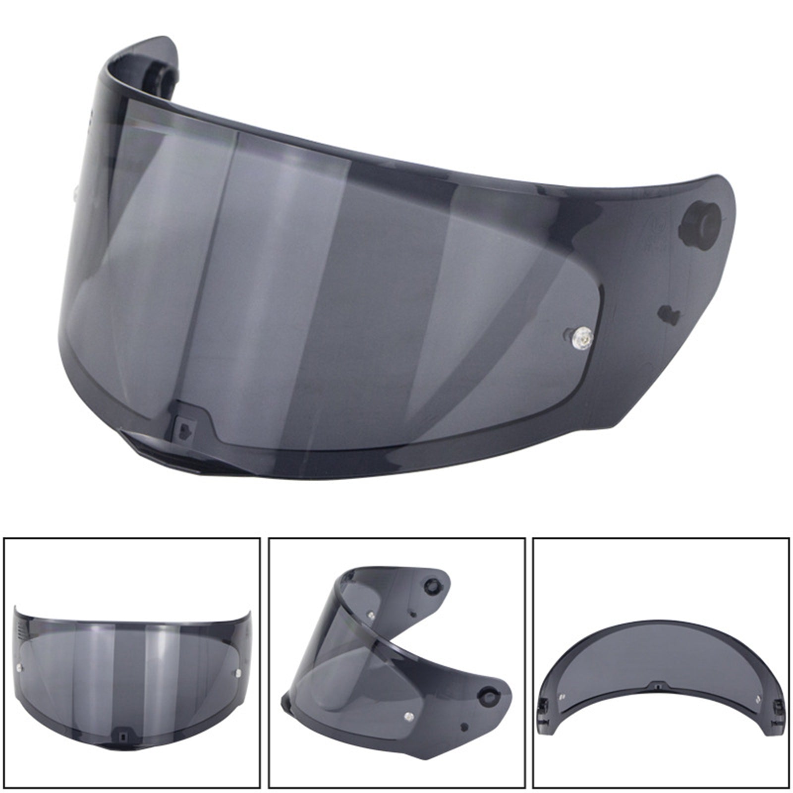 Helmet Visor Lens UV Protection Full Face for FF-353 320 328 80 dark gray