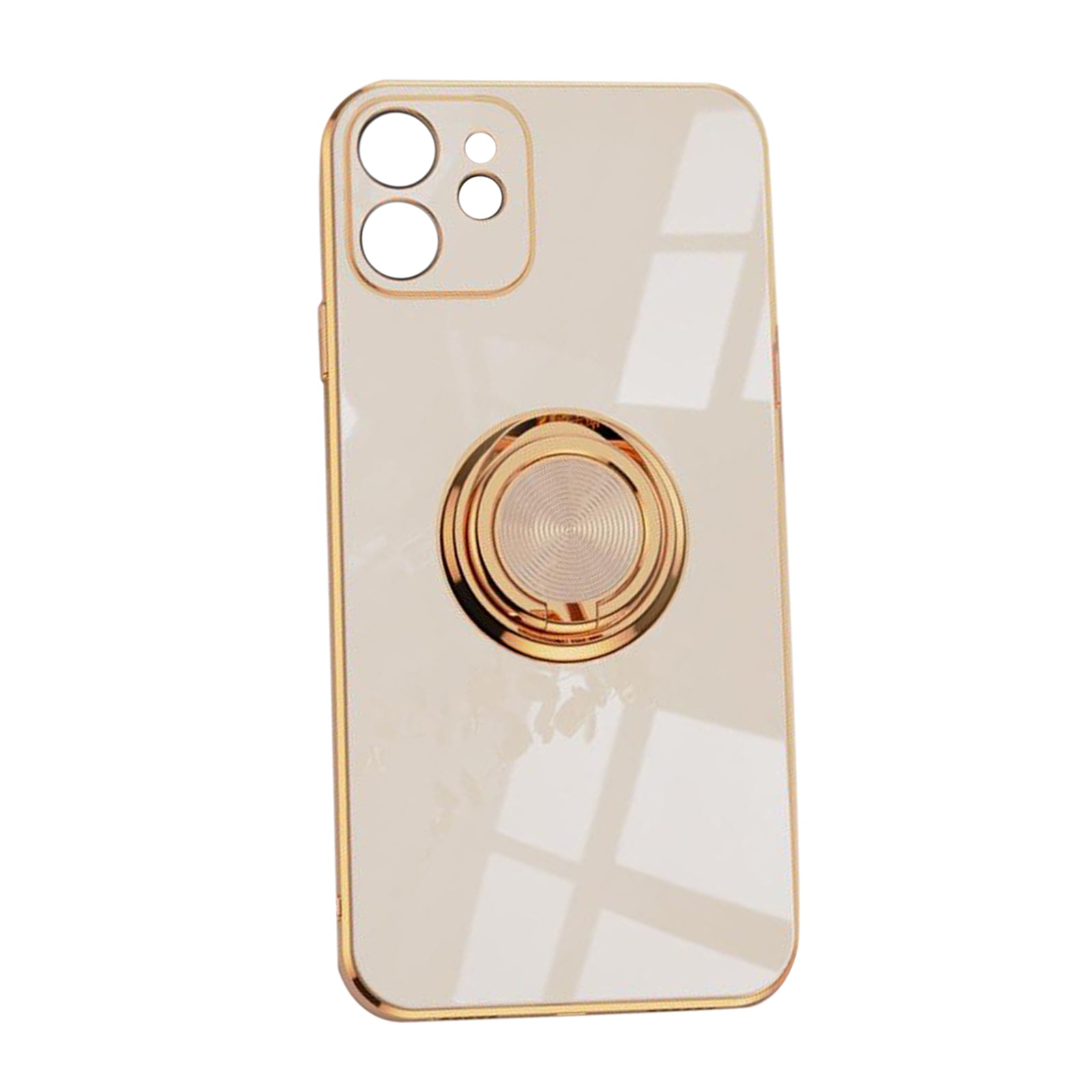 Waterproof TPU Case Cover Phone Bumper Full Protection for iPhone 12 Pro Max Beige For iPhone 12