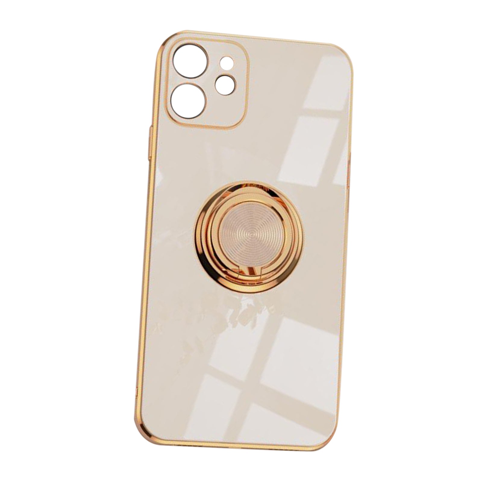 Waterproof TPU Case Cover Phone Bumper Full Protection for iPhone 12 Pro Max Beige For iPhone 12