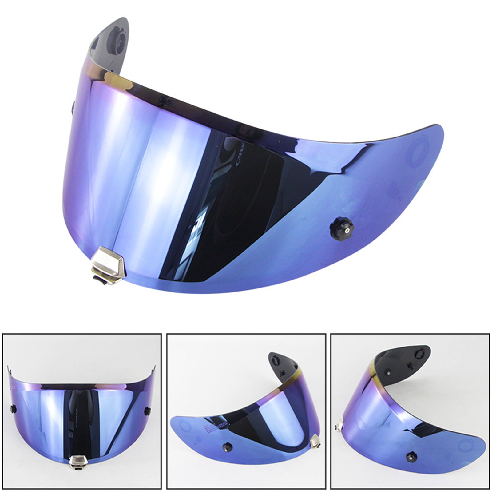 Helmet Visor Lens Night Vision Safe for HJ-26 RPHA11 RPHA70  blue