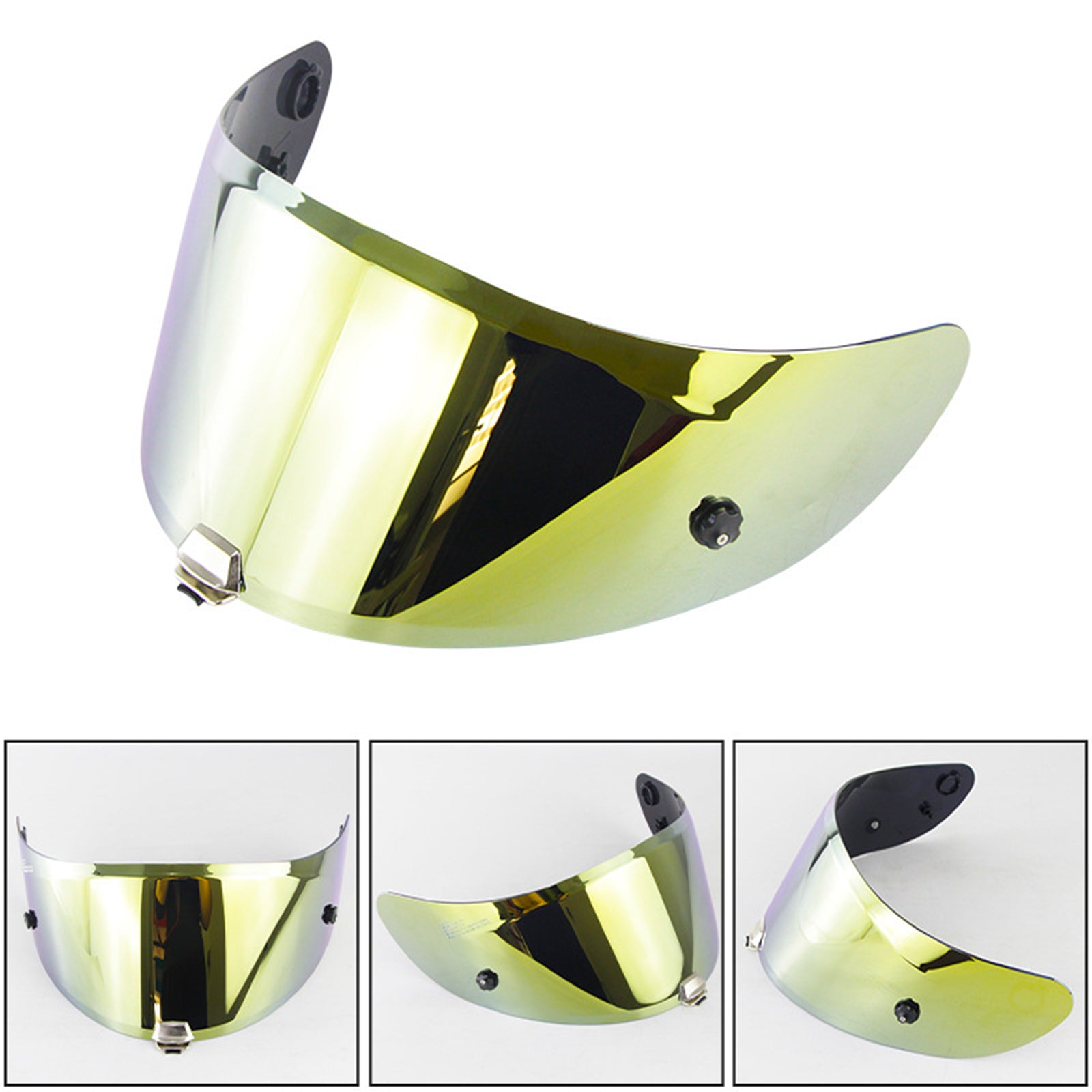 Helmet Visor Lens Night Vision Safe for HJ-26 RPHA11 RPHA70  gold