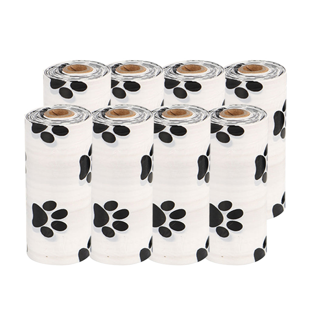 Biodegradable Dog Poo Bag Pet Poop Waste Bag with Dispenser 8Roll