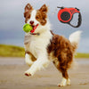 5m Retractable Dog Leash Flexible Dog Training Walking Nylon Lead Red