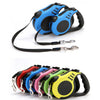 5m Retractable Dog Leash Flexible Dog Training Walking Nylon Lead Blue