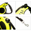 5m Retractable Dog Leash Flexible Dog Training Walking Nylon Lead Yellow