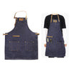 Salon Hair Cutting Hairdressing Work Barber Hairstylist Apron Dark Blue