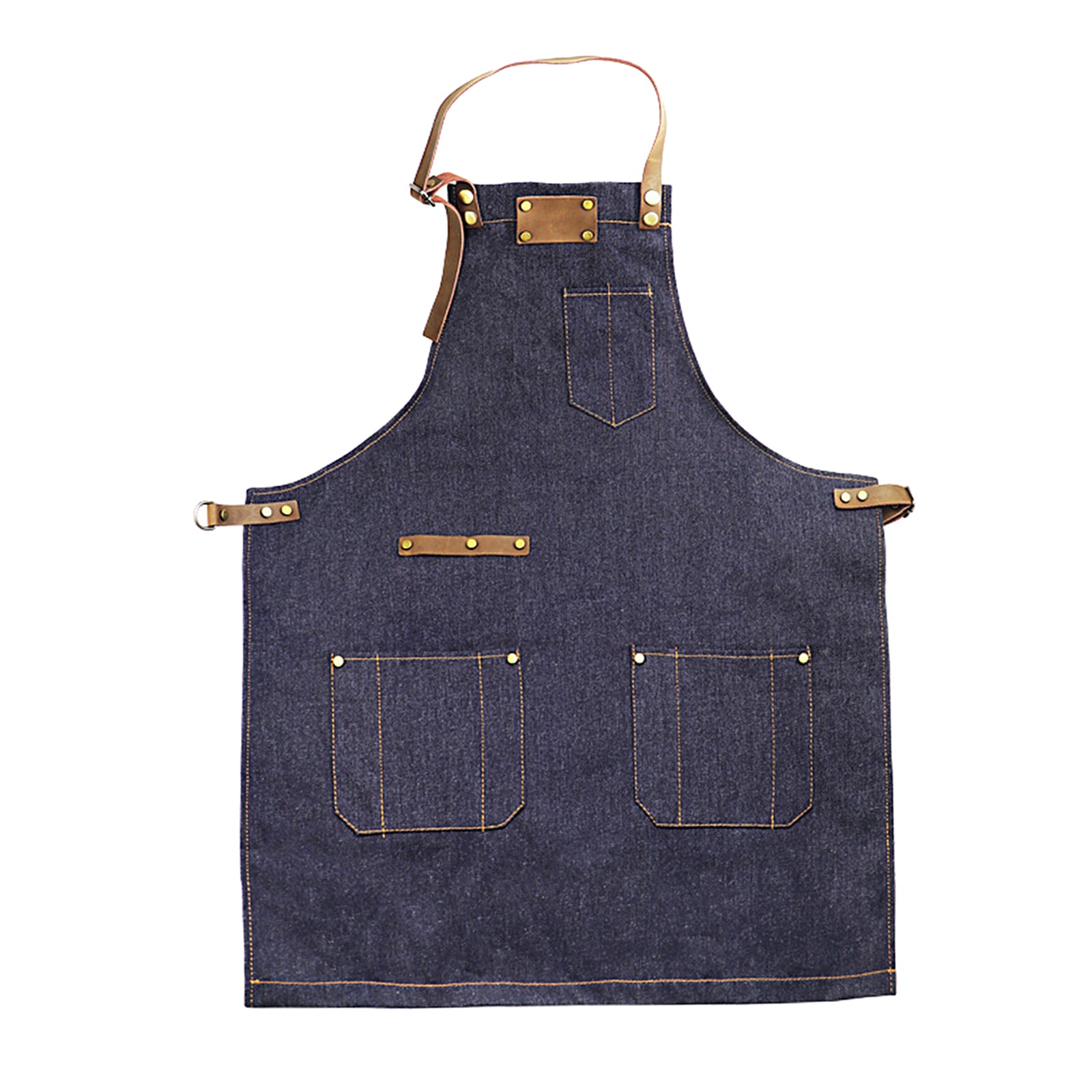 Salon Hair Cutting Hairdressing Work Barber Hairstylist Apron Dark Blue