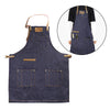 Salon Hair Cutting Hairdressing Work Barber Hairstylist Apron Dark Blue