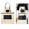 Salon Hair Cutting Hairdressing Work Barber Hairstylist Apron Beige