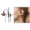 3.5mm Bass Headset In-Ear Earphone Stereo Earbuds Headphone Wired Mic Red