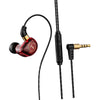 3.5mm Bass Headset In-Ear Earphone Stereo Earbuds Headphone Wired Mic Red